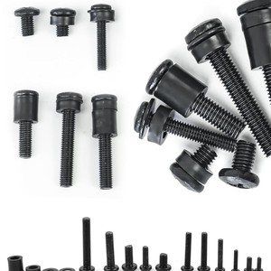 Tv Wall Mount Screws M4 M5 M6 M8 Black Carbon Steel Grade A 92pcs Set For Television - Product Image 3