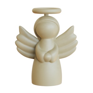 OEM Artisanat <span class=keywords><strong>Personnalisé</strong></span> Porcelaine Fournitures Funéraires Céramique Mignon Petit Ange Urne avec Halo Urne Funéraire Crémation Cendres <span class=keywords><strong>pour</strong></span> Humain - Product Image 1