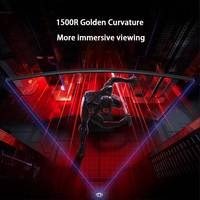 Moniteur de jeu Redmi G34WQ 34 pouces 180 Hz Écran incurvé Protection des yeux Support pivotant réglable Magnétique Version CN