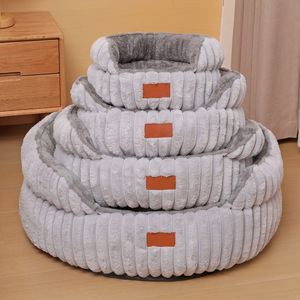 Großhandel Haustierbetten Warme Komfortable Katzenhäuser Rutschfeste Weiche Hundekissen Atmungsaktiver Schlafkorb Haustierbett Hundebett - Product Image 2