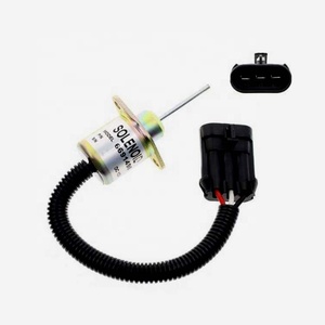 Katup Solenoid Penghenti Bahan Bakar Mesin 6691498 6691313 Sesuai dengan <span class=keywords><strong>Bobcat</strong></span> S510 S530 T110 T140 T180 T190 S130 - Product Image 1