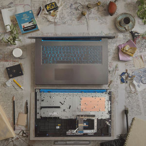 Carcasa Superior con Reposamanos para Portátil Lenovo <span class=keywords><strong>Ideapad</strong></span> <span class=keywords><strong>L340</strong></span>-15IRH Gaming, Teclado Retroiluminado en Español, 5CB0U42769 - Product Image 5