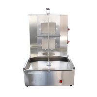 Dernier modèle de haute qualité, machine à kebab au gaz en acier inoxydable à 2/3/4 brûleurs, machine à shawarma pour les restaurants commerciaux et l'utilisation