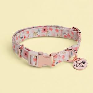 Collar para Perro Ajustable de Algodón de Lujo con Estampado Exclusivo y Elegante, Personalizado, Duradero y Suave, Accesorio para Mascotas, Venta al Por Mayor - Product Image 1