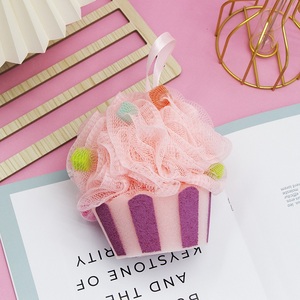 Éponge de bain en forme de crème glacée en gros, éponge de bain pour enfants, outil de soin, éponge de bain exfoliante super douce, <span class=keywords><strong>fleur</strong></span> de <span class=keywords><strong>douche</strong></span> - Product Image 4