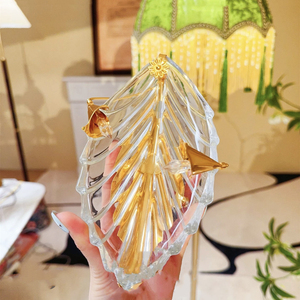 Vente <span class=keywords><strong>en</strong></span> gros bon marché de plateau à bijoux <span class=keywords><strong>en</strong></span> fer plaqué or plateau de valet bol à fruits plat à bonbons assiette à fleurs accessoires <span class=keywords><strong>en</strong></span> <span class=keywords><strong>verre</strong></span> transparent - Product Image 2