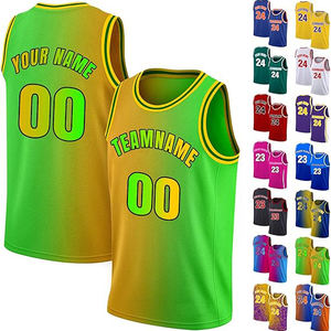 Conjunto de baloncesto impreso por sublimación al por mayor de alta calidad, camiseta de baloncesto para hombre personalizada Laker - Product Image 2