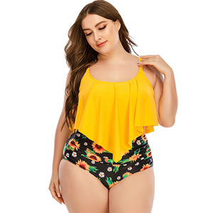 Vêtements <span class=keywords><strong>de</strong></span> plage <span class=keywords><strong>grande</strong></span> <span class=keywords><strong>taille</strong></span> pour femmes bikini 2 pièces avec short pour <span class=keywords><strong>maillot</strong></span> <span class=keywords><strong>de</strong></span> <span class=keywords><strong>bain</strong></span> sexy à large buste - Product Image 1