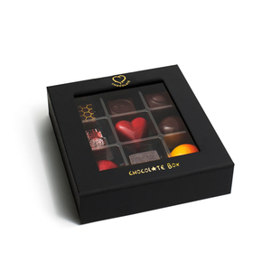 Boîte à chocolat <span class=keywords><strong>de</strong></span> style livre magnétique haut <span class=keywords><strong>de</strong></span> gamme, emballage en carton rigide, Scatola Con Finestra avec fenêtre transparente en PVC - Product Image 4