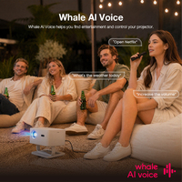 Proyector de Juegos Portátil Inteligente Android Whale TV X4AA de Hotack, Mini Proyector Portátil para Viajes y Campamentos