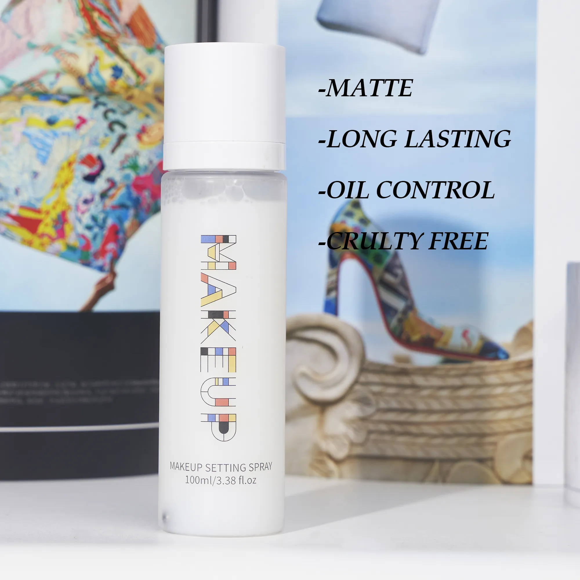 No label make up setting spray private label matte finish spray Oil-control Long Last make up setting spray