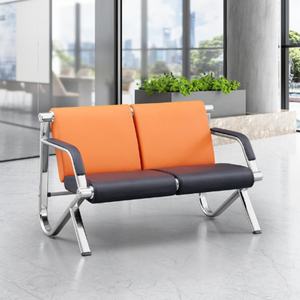 Factory Wholesale Price Silver <b>Salon</b> Waiting Chair Long Chair Multi-chair Waiting Sofa Hall Waiting Sofa - Product Image 4