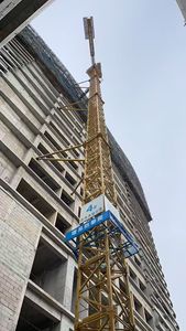 رافعة برجية للبناء بحمولة 10 أطنان، رافعة برجية مستعملة ذات ذراع دوار علوي طراز XGT6515-10، رافعة برجية ذات قمة مسطحة - Product Image 2