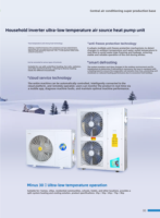 HVAC-systeem lucht-water warmtepomp EVI volledig DC-inverter hybride AC/DC zonne-warmtepomp met WIFI automatische R410A klasse A+++