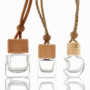 <strong>Refillable</strong> 8ml Empty Essential Oil <strong>Diffuse</strong> <strong>Car</strong> Perfume Bottle Simple Hanging Bottle <strong>Car</strong> Air Freshnner With Wooden - Product Image 4