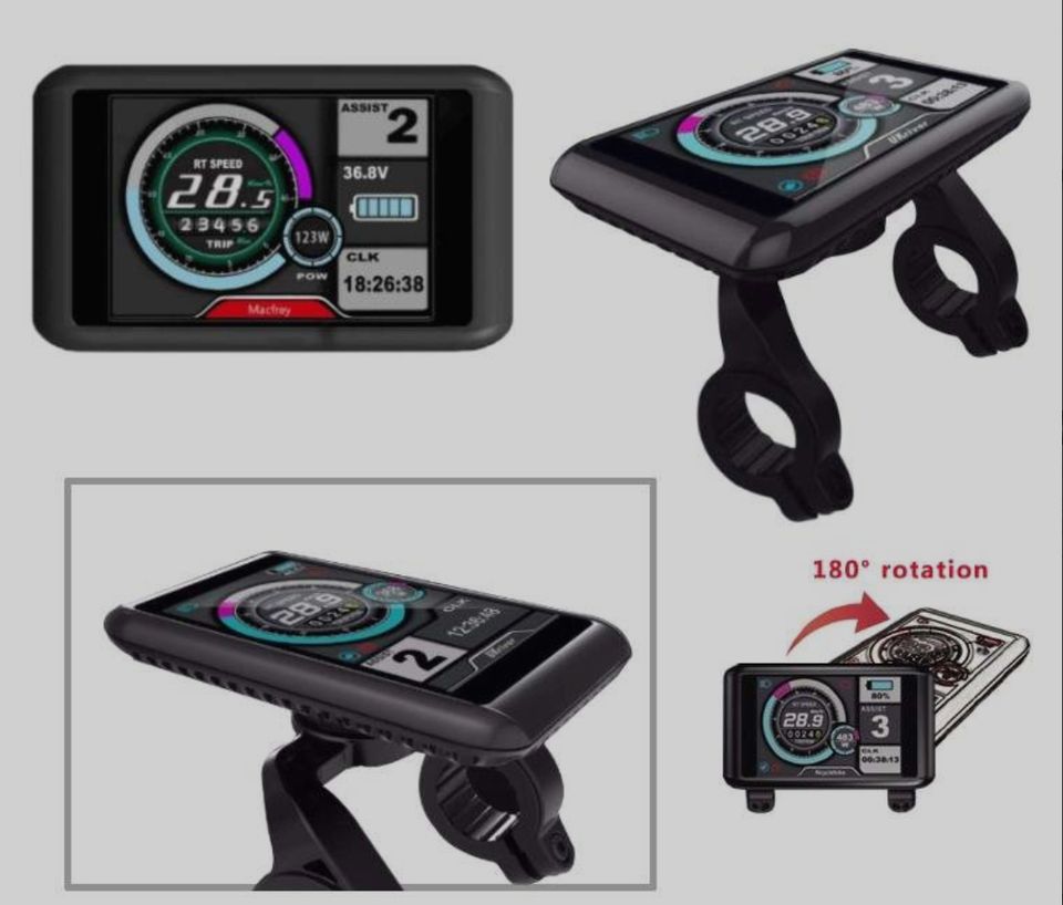 Conversion Kit Screen Models Waterproof Ebike Conversion Kit with Pas JN-15A Controller 5 Pin SW900 ...