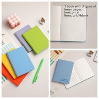 Ensemble stylo et carnet de poche A6 pour étudiant, couverture en similicuir, logo personnalisable, cadeau, petit carnet portable estampillé