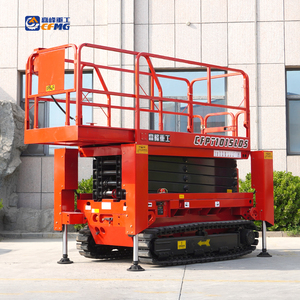 Plataforma Elevadora de Tijera Eléctrica Portátil sobre Orugas para Trabajos Aéreos en Construcción y <span class=keywords><strong>Alquiler</strong></span> - Product Image 2