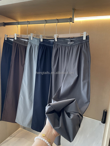 <span class=keywords><strong>Pantalon</strong></span> de sport décontracté pour <span class=keywords><strong>femme</strong></span>, <span class=keywords><strong>taille</strong></span> haute, ample et confortable, couleur unie, style basique, luxe yoga - Product Image 2