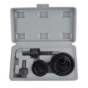 Hole Saw Set 19-64mm Carbide Tipped High Speed Steel For Plaster Ceiling Light Drilling With Built In Arbor - Product Image 1