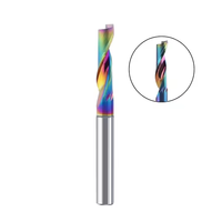 Fraise en bout en aluminium de revêtement en acier de tungstène de cannelure simple en gros fraisage CNC