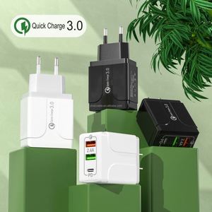Quick Charger <b>Adapter</b> Multi-Port <b>USB</b> QC3.0 Fast Charger Head PD+2USB <b>Type</b>-<b>C</b> Interface 2.4A Travel Charger for EU/US Features - Product Image 4
