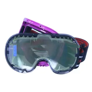 酷男防雾Ce标准彩色双镜头户外运动Tpu框架通风口泡沫滑雪护目镜