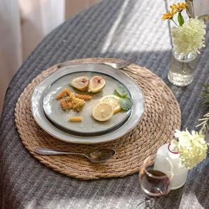 Bán Buôn Giá Rẻ Hộ Gia Đình Handmade Việt Nam Nước Hyacinth Dày Tự Nhiên Bảng Vòng Linen Dệt Mây Placemats - Product Image 5