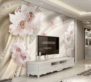 Gioielli ZHIHAI 3D tre-dimensionale fiori di lusso di lusso soft pack TV sfondo della parete del fiore di <span class=keywords><strong>carta</strong></span> <span class=keywords><strong>da</strong></span> <span class=keywords><strong>parati</strong></span> - Product Image 5
