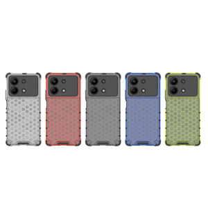 Vendita calda a nido d'ape cassa del telefono per Redmi Note 13 Pro <span class=keywords><strong>5G</strong></span> armatura quattro angoli di protezione TPU Shockproof cover mobili - Product Image 2