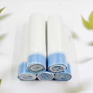 Bolsas de plástico comerciales con cordón de cierre de dos yuanes para necesidades diarias, gruesas, bolsas de basura domésticas con cierre automático para cocina - Product Image 1