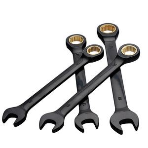 6-19mm 72 Teeth Carbon Steel Industrial Grade Dual Purpose <strong>Ratchet</strong> Wrench Opening End Metric Black <strong>Ratchet</strong> <strong>Spanner</strong> - Product Image 2