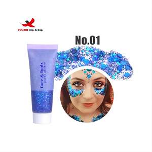 Glitter Corporal de Bajo Precio en 6 Colores, Glitter Holográfico Grueso con Gel Fijador de Larga Duración para Rostro, Cuerpo, Cabello y Uñas - Product Image 1