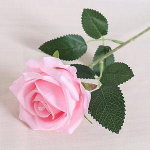 Rosa Artificial de Seda, Flor Artificial para el Día de San Valentín, Decoración para Bodas, Hogar, Mesa de Comedor, Fiestas, Rama Individual - Product Image 4