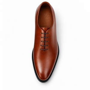 Chaussures en cuir véritable à bout unique, chaussures habillées classiques, fabriquées à la main, pour le bureau, vente en gros, fabricant OEM ODM, fournisseur - Product Image 1