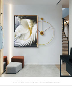 Reloj de Pared Grande de 50 cm, Estilo Moderno y Lujoso, Decorativo, de Metal, para el Hogar, Envío Directo 2025 - Product Image 4