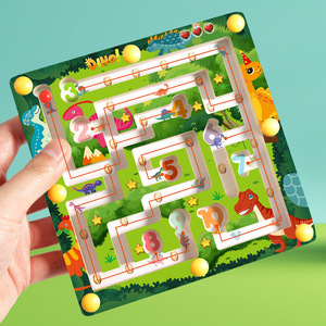 2024 nouveau produit en bois labyrinthe jeux de société Montessori éducation créative en bois numérique <span class=keywords><strong>Balance</strong></span> labyrinthe jouets pour enfants garçons et filles CE - Product Image 3