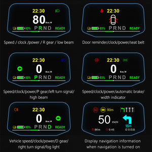 Mới cập nhật thông minh xe HUD kỹ thuật số <span class=keywords><strong>Meter</strong></span> Navigation Đầu hiển thị cho mô hình 3 mô hình y Tính năng TFT màn hình nhiệt độ nước - Product Image 5
