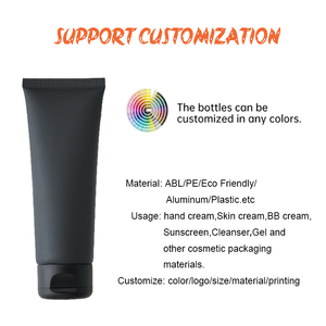 Bán buôn Đen PE nhựa mỹ phẩm bao bì bóp ống rỗng cho tay Kem tóc sữa rửa mặt Body Lotion Facial - Product Image 2