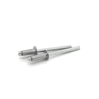 Rivet Pop de bonne qualité en aluminium galvanisé en acier au carbone Rivet aveugle à tête ronde plate à extrémité ouverte