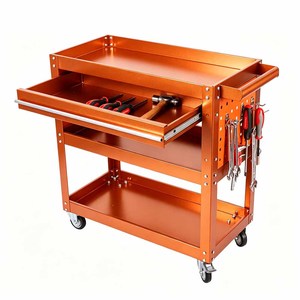 Chariot à 1 tiroir avec panneau perforé et chariot à outils, longueur personnalisable, système de verrouillage à clé, capacité de charge de 300 kg, fabriqué à l'usine YongKang - Product Image 2