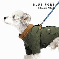 Manteau d'hiver personnalisé épaissi pour animaux de compagnie, imperméable en coton, pour chiens et chats, avec trou pour laisse, pour petits et moyens chiens