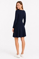 Robe pull mini côtelée pour femme, design personnalisé, manches longues, élégante, en viscose, pour l'hiver et Noël, style basique
