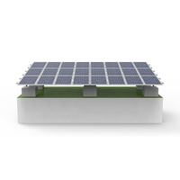 Soporte de Montaje en Suelo para Panel Solar de un Solo Poste, de Zinc-Aluminio-Magnesio, para Granjas Solares GW Scale
