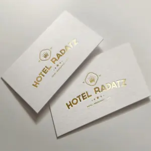 Custom Design Visiting Card Luxury Black Embossed Business Card Printed Gold Foil Stamping Paper Cards With Logo