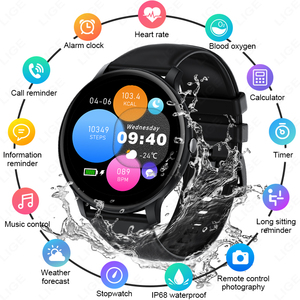 Montre connectée multifonction Lige BW0905, mode sport, contrôle des photos, météo, musique, pression artérielle. - Product Image 2