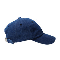 Casquette unisexe en jean bleu et blanc de 6 panneaux, chapeau en Denim personnalisé, casquette de Baseball