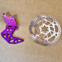 Disque de frein arrière 240 mm en aluminium CNC avec support d'étrier arrière pour Surron Light Bee Surron Ultra Bee Jifeng