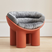 Chaise d'extérieur moderne nordique en plastique jaune pour enfants et adultes, motif éléphant confettis, modèle 2026, vente chaude