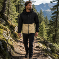 Veste à capuche unisexe personnalisée légère à coque rigide, étanche, coupe-vent, respirante, avec fermeture éclair, pour la randonnée, marque privée, OEM clé en main